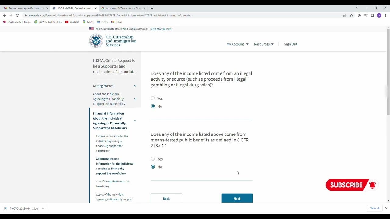 Ranpli Fòm Biden Nan Kòmansman Jiska Fen - Parole (Form I-134A) - 2023