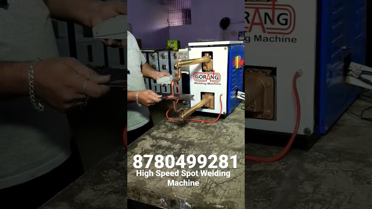 High Speed Spot Welding Machine with automatic Spot Weld  #gorang #spotwelding 8780499281