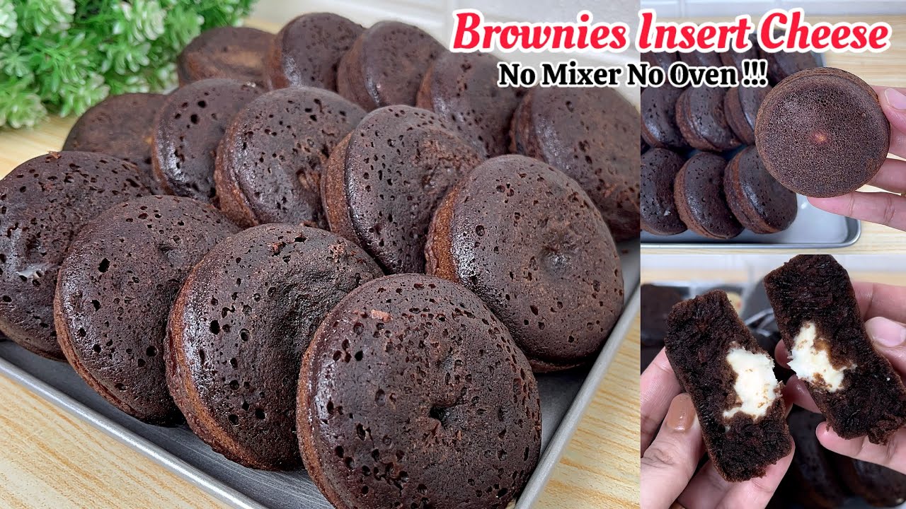 CUKUP 1 Telur NO Oven NO Mixer Cara Mudah Bikin Brownies Insert Cheese Ekonomis Tapi Enak Banget !!!