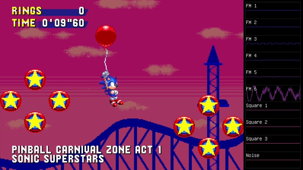 Pinball Carnival Zone Act 1 - Sonic Superstars (16-Bit Sega Genesis Cover)