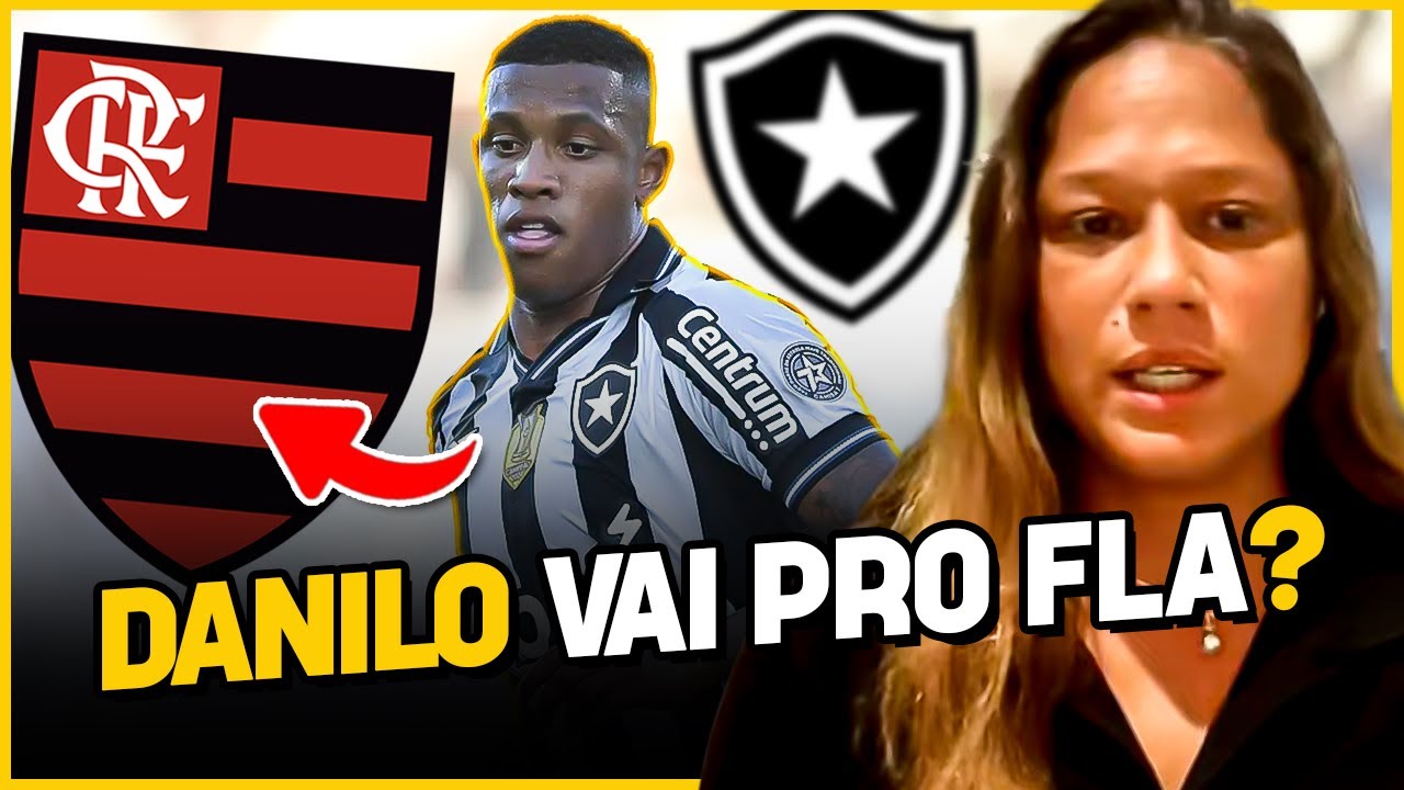 FLAMENGO MONITORA SITUAÇÃO DE DANILO, JOGADOR DO BOTAFOGO | Cortes do Placar Aberto