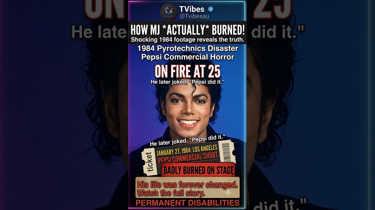 How Michael Jackson was actually burned during his Pepsi commercial.