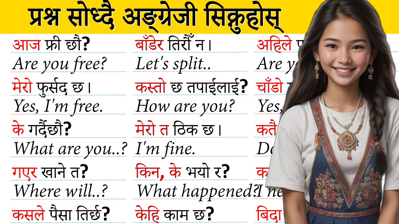 अङ्ग्रेजी कसरी सिक्ने? How to start basic English? English conversation practice