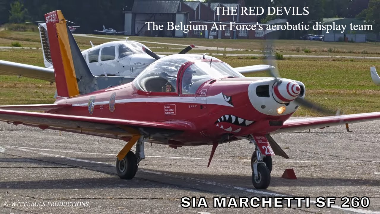 SIA MARCHETTI SF 260 | THE RED DEVILS , The Belgium Air Force's aerobatic display team Goetsenhoven