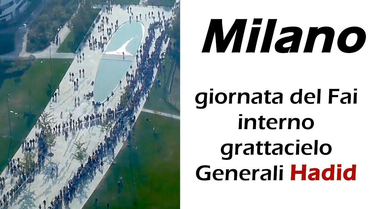 Milano giornata del Fai interno grattacielo Generali Hadid