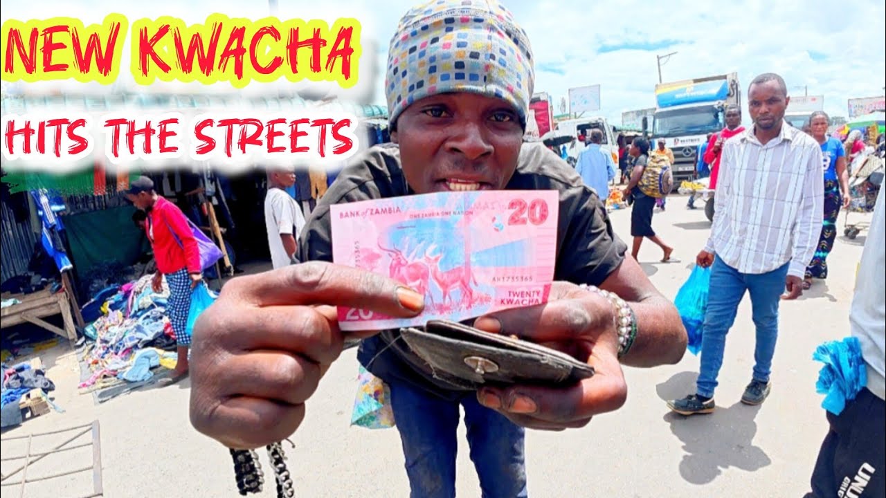 Zambian new kwacha notes hits the streets // new money in Lusaka