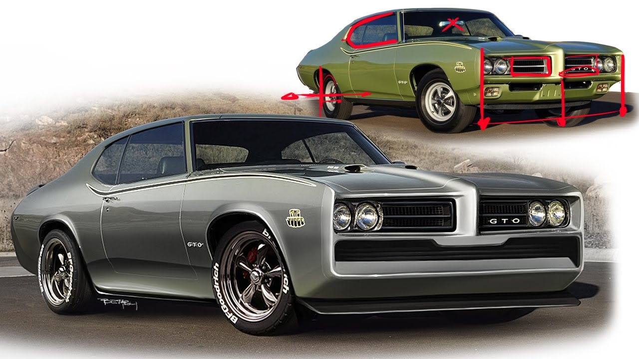 1969 Pontiac GTO Re-design - What if it was modernized for 2019?