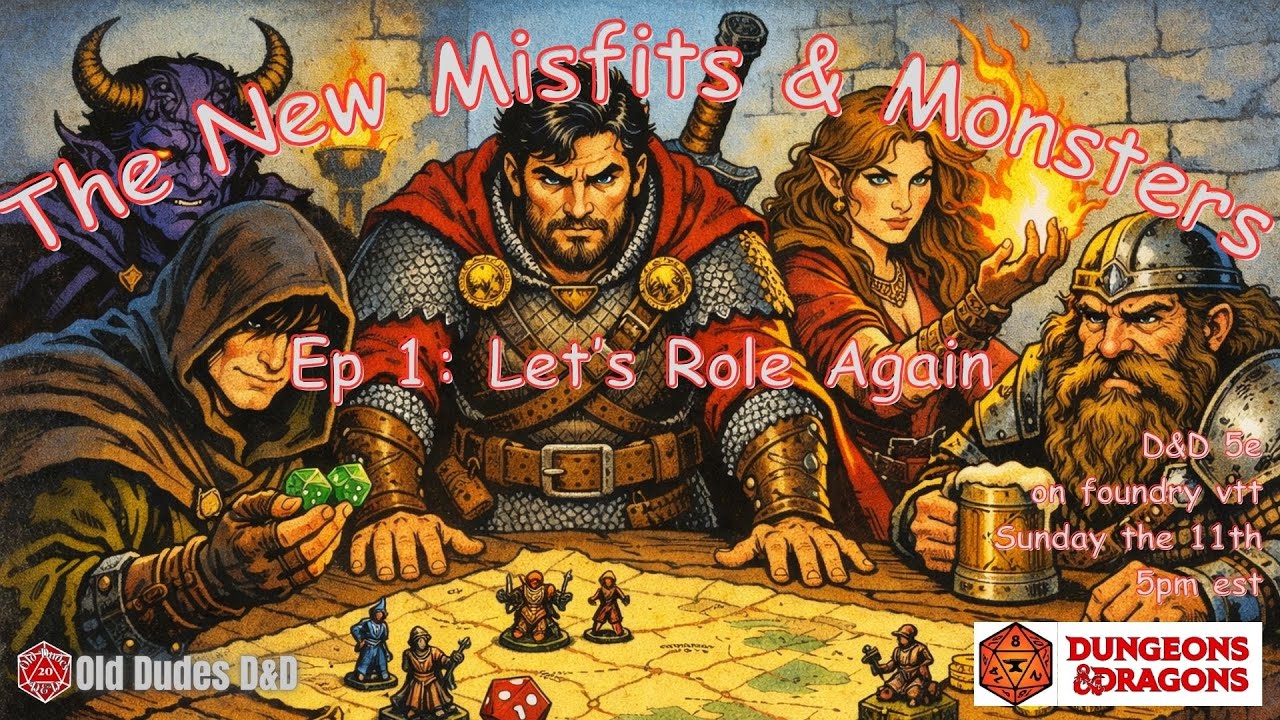 Dungeons & Dragons Live | Misfits & Monsters Episode 1: Lets Role Again