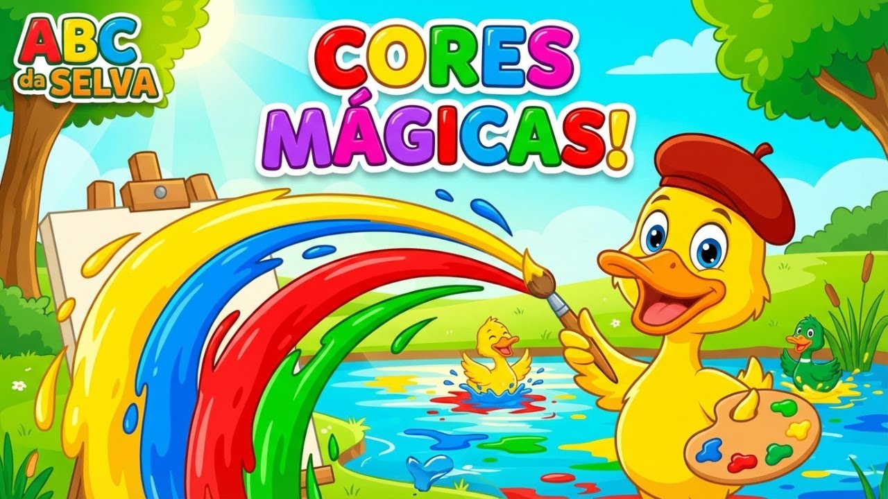 O Pato das Cores 🦆🎨 | Música Infantil Educativa para Aprender as Cores 🦆🎨 | ABC da Selva