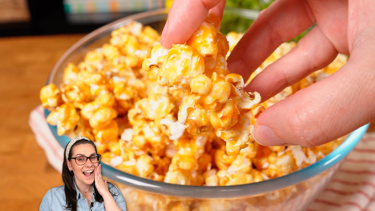 Pipoca doce super crocante | PIPOCA COM CARAMELO CROCANTE