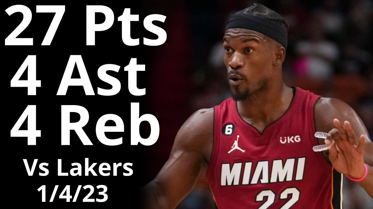 Jimmy Butler 27 Pts 4 Ast 4 Reb vs Lakers Highlights