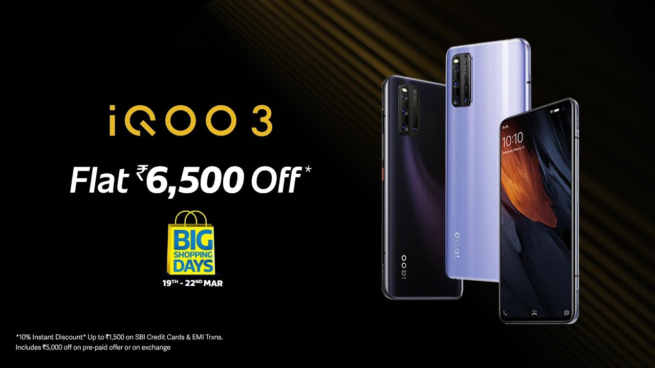 iQOO3 | Powered by SD865 and 48MP AI Quad Rear camera