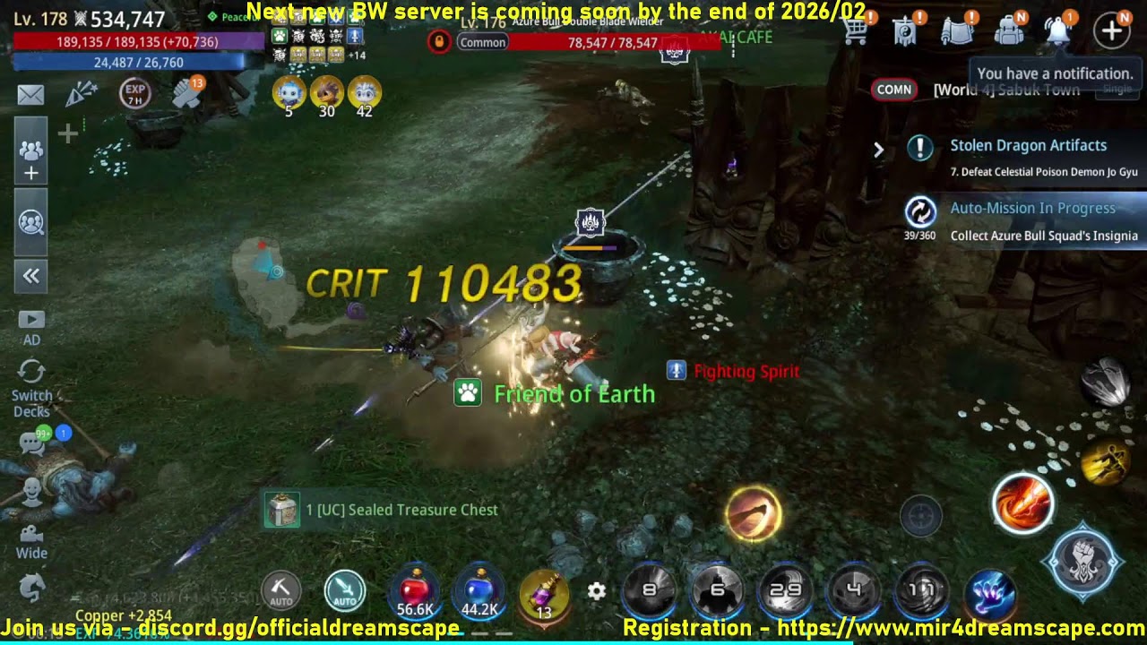 MIR4 Dreamscape – New BW server - end of 2026/02