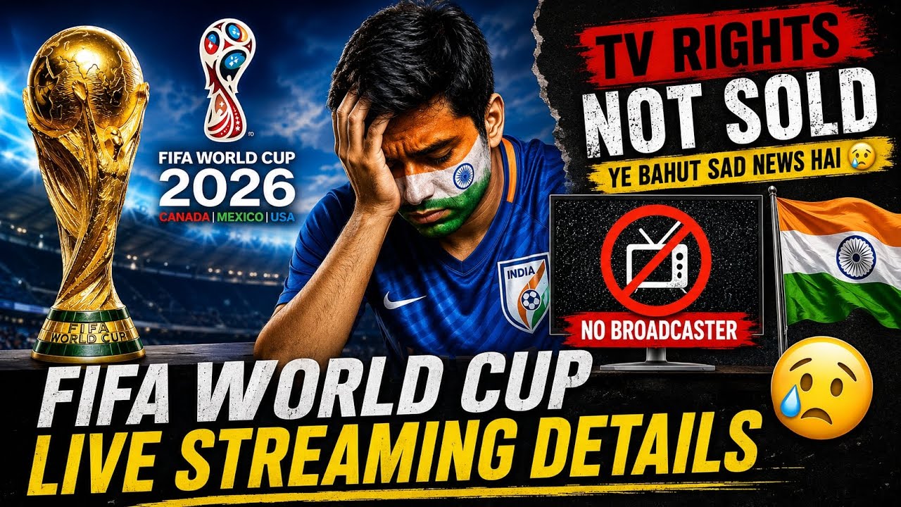 Which channel will broadcast the FIFA World Cup in India? Streaming rights have not been sold yet.