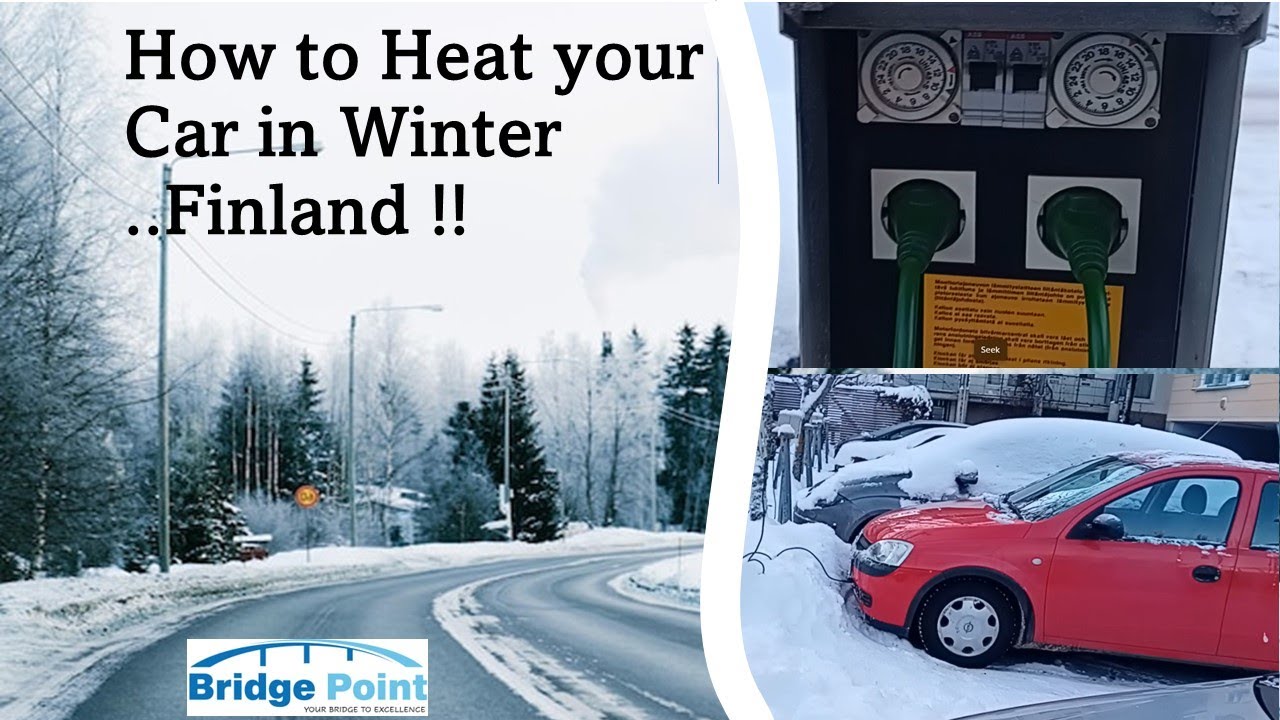 Heat your car during the winter in Finland