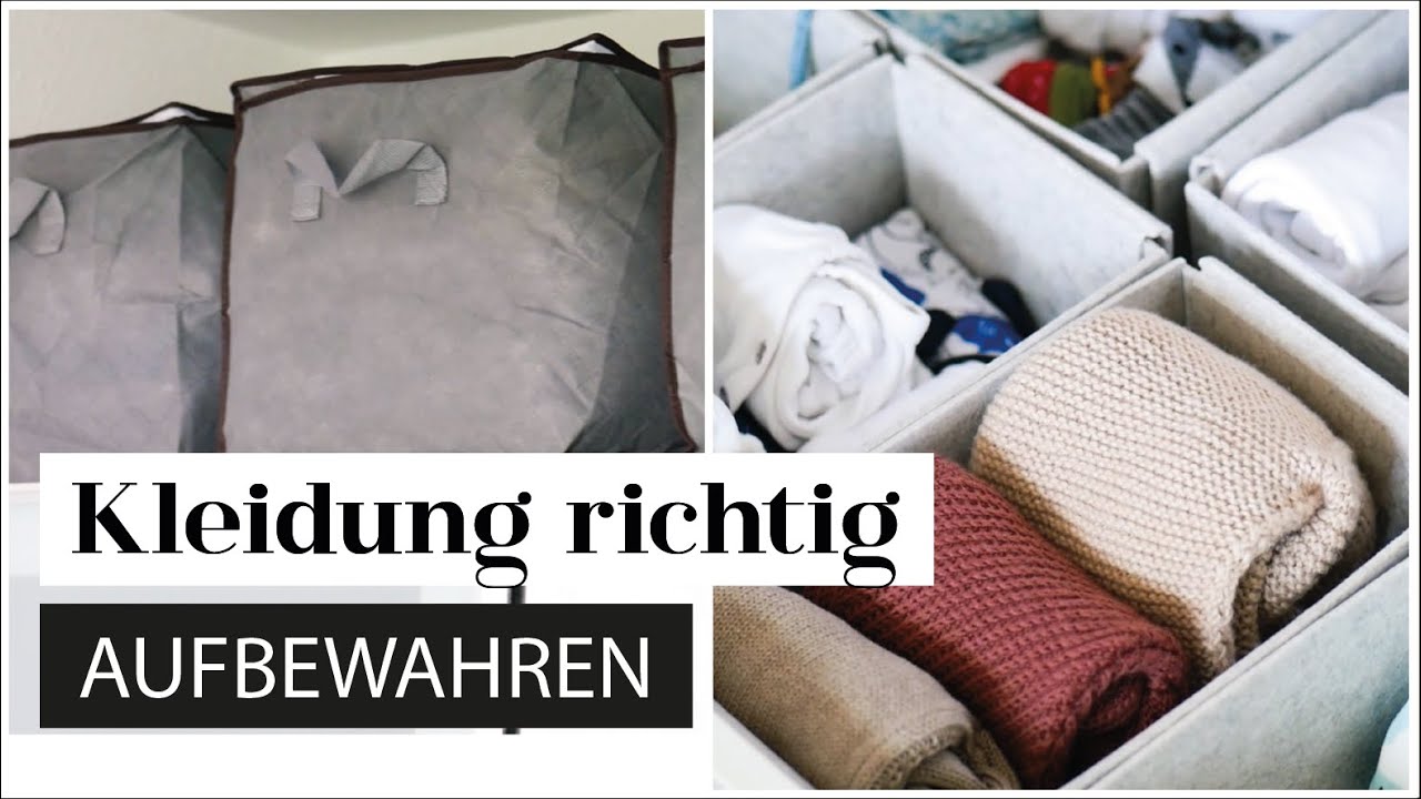 Kleidung aufbewahren - 4 Tipps zum richtigen Lagern von Sommer- und Wintersachen | Das wei&szlig;e Reh