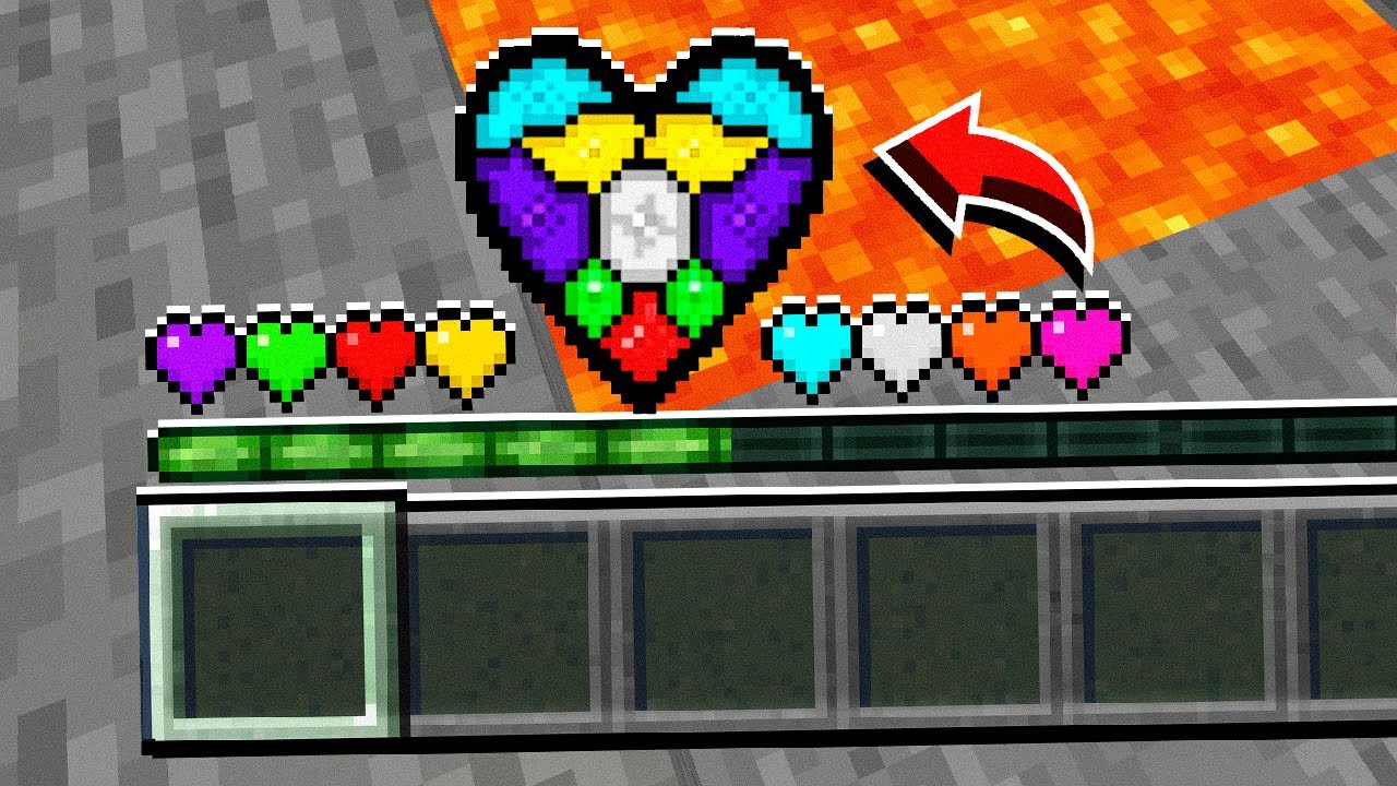 eu tenho APENAS UM CORAÇÃO GIGANTE no Minecraft!