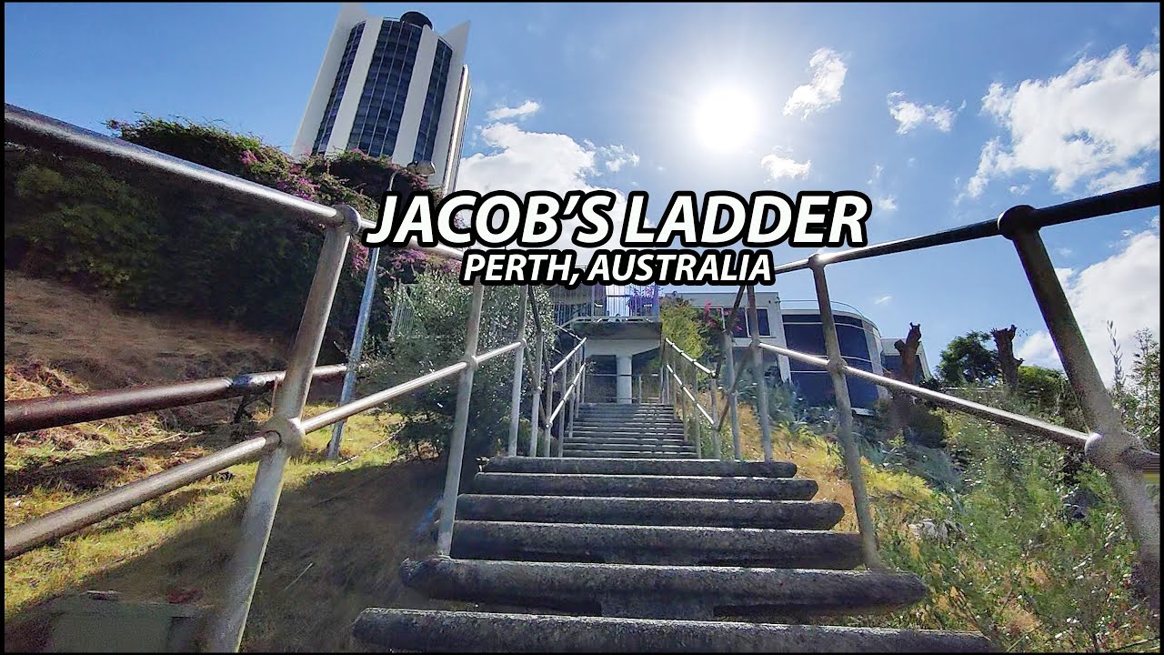 JACOB'S LADDER (Perth, Australia): Walking Tour of Perth's Iconic Staircase & Surrounding Area | 4K