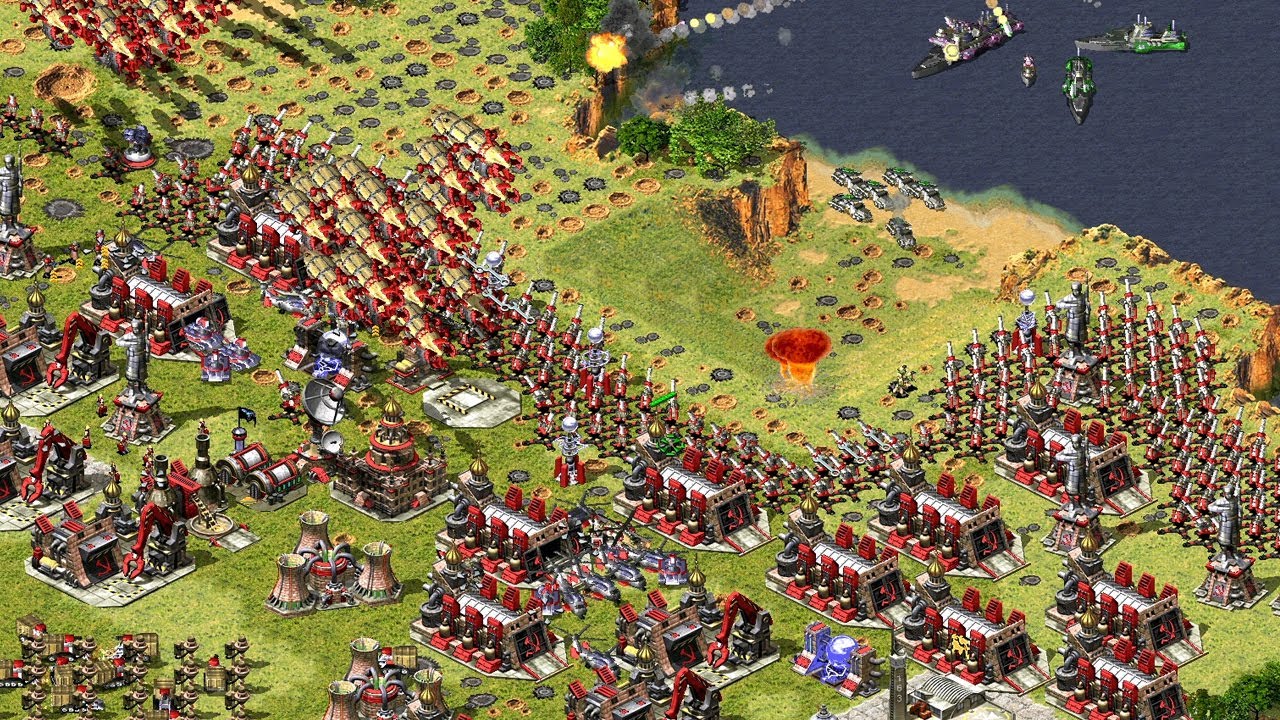 Red ALert 2 | extra Hard AI | 7 vs 1 | world War 5 soviet | russia vs 7 random