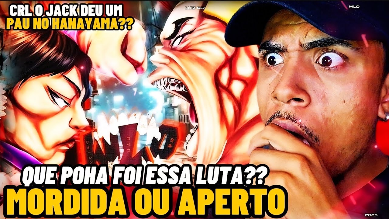 ESSES CARA SÃO LOUCOS?? | WLO - Aperto ou Mordida [ Baki Rahen / Hanayama VS Jack Hanma ] • React