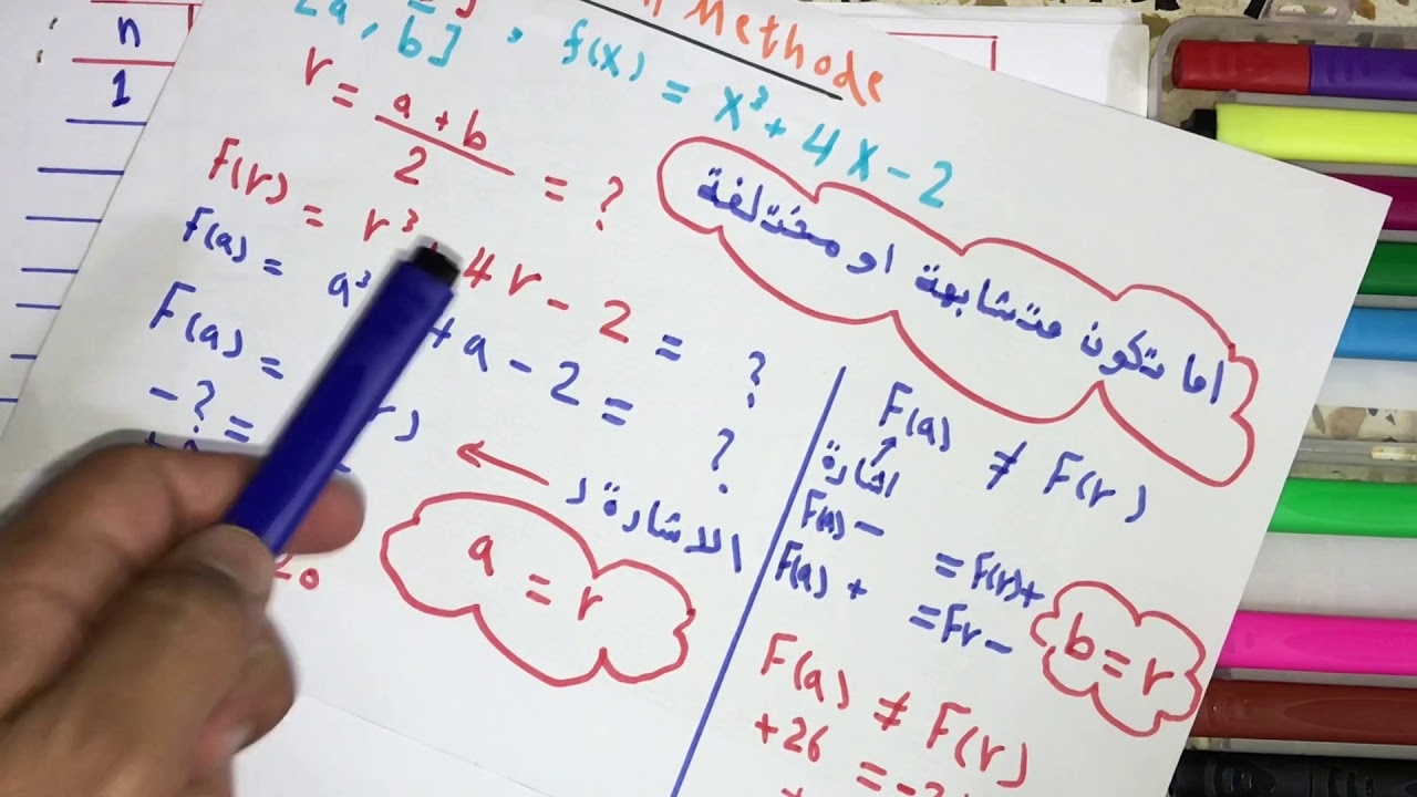 تحليلات عددية Bisection method