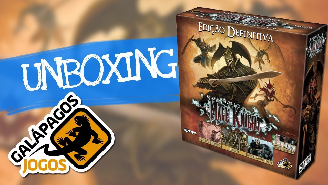 Unboxing: Mage Knight: Edição Definitiva - Galápagos Jogos - Board Box