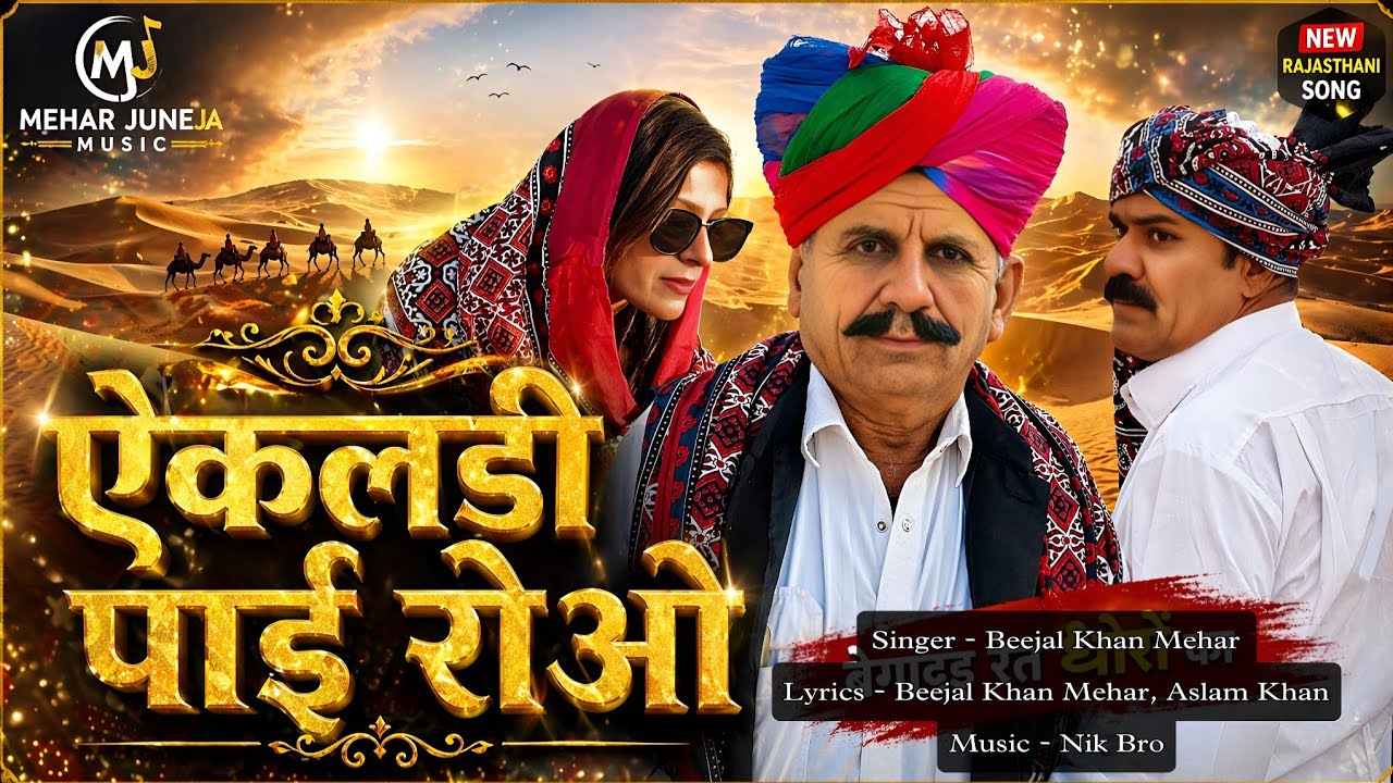 एकल्डी पई रोओ।। Beejal Khan Mehar।। Aslam Khan।।Nik Bro।। Ekldi pai roo । मारवाड़ी सॉन्ग।।