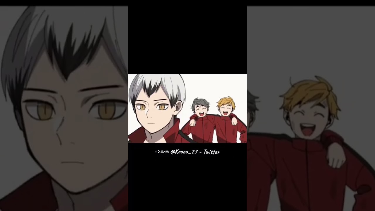 They behave good infront of only Kita🤭😂|| #haikyuu#cute#anime#animeart#kita#atsumu#osamu[&copy;&reg;koooa_27]