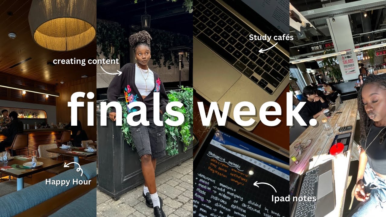 STUDY VLOG📚 || A PRODUCTIVE finals week, How I balance life and school, York university, Senior year