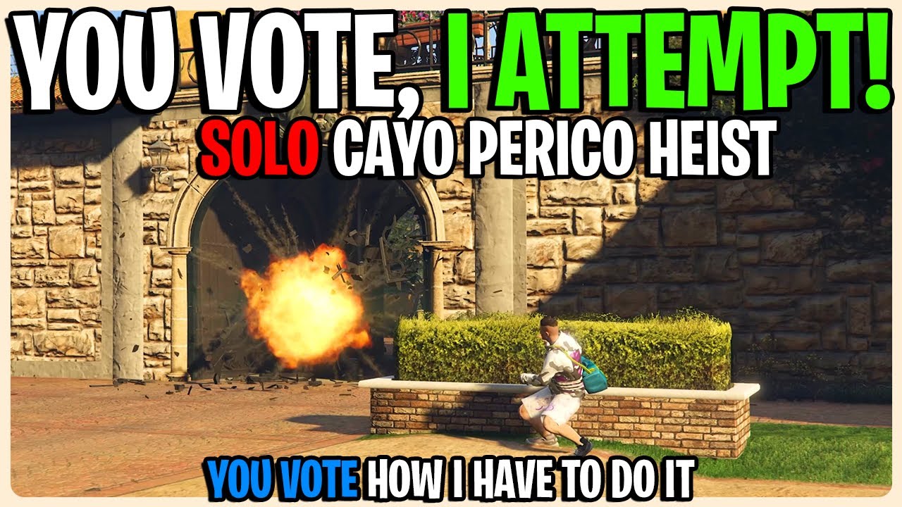 You Voted! I Attempted! Viewer Voted Cayo Perico Heist GTA 5 Online