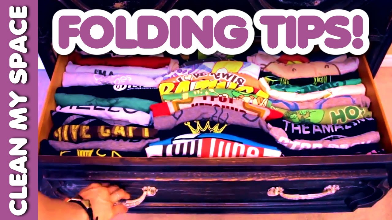 Folding Tips for Beautiful Drawers! (Clean My Space)