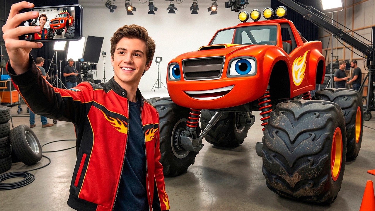 BLAZE and the MONSTER MACHINES But It's REAL 🎵 (Blaze, Crushe, Pickle, Starla & More)