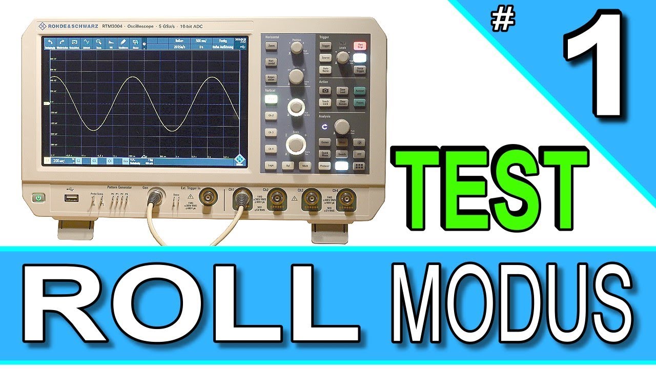 ROLL Modus | Bugs, Fail, Crash | Rohde & Schwarz RTM3004 | Oszilloskop RTM 3004 | TEST Review #1