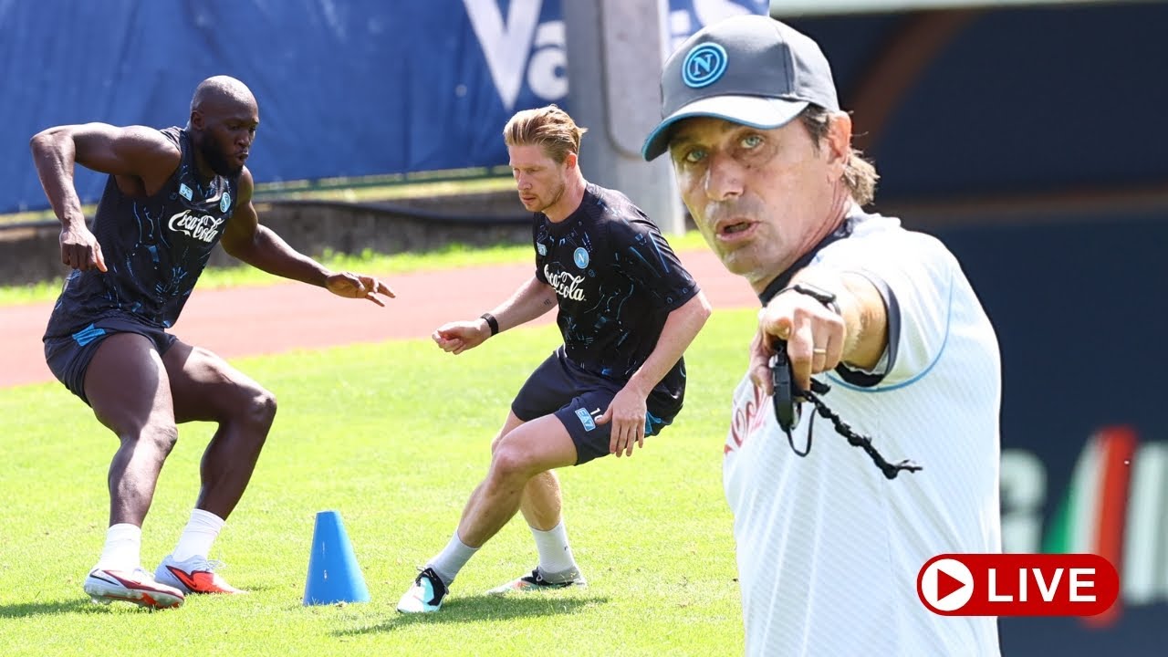 Allenamento Napoli in DIRETTA VIDEO su CN24 📹⚽️ Ritiro Dimaro 2025