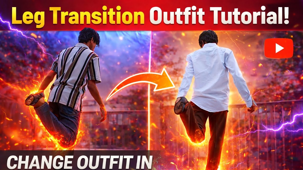 Instagram Viral 1 Leg Drop Outfit Transition 🔥 Full Tutorial 