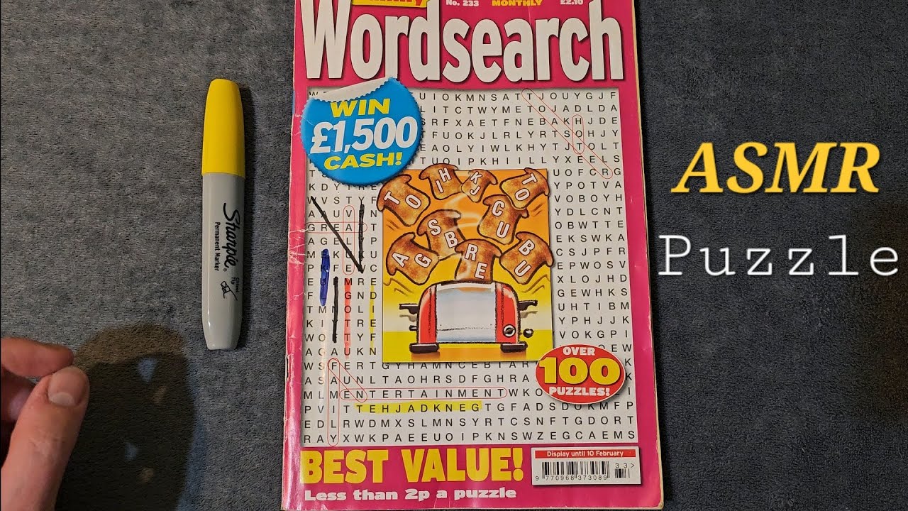 ASMR With Wordsearch Puzzle (POV) Lofi (Whispers) Ep/3 