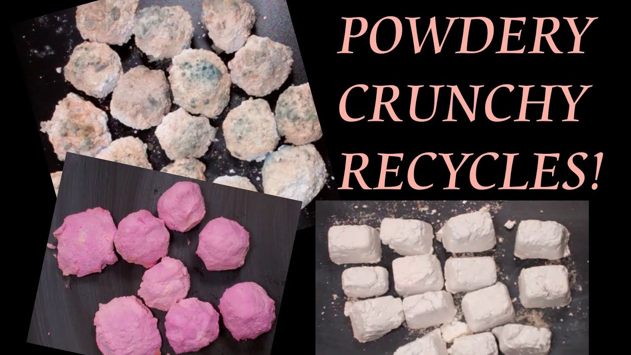 POWDERY CRUNCHY RECYCLES! ASMR
