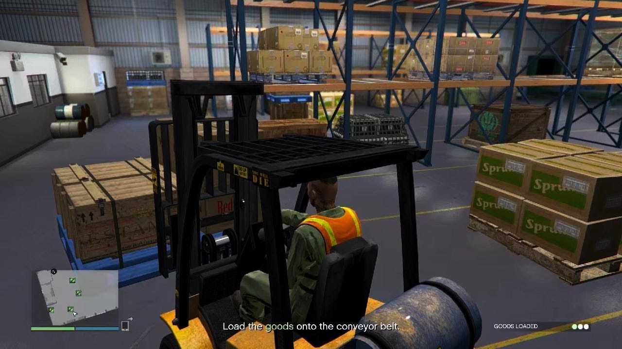 Gta online forklift job like a pro