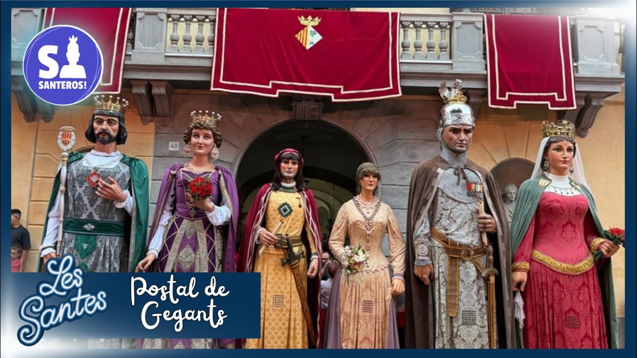 Les Santes 2025 - Postal de Gegants