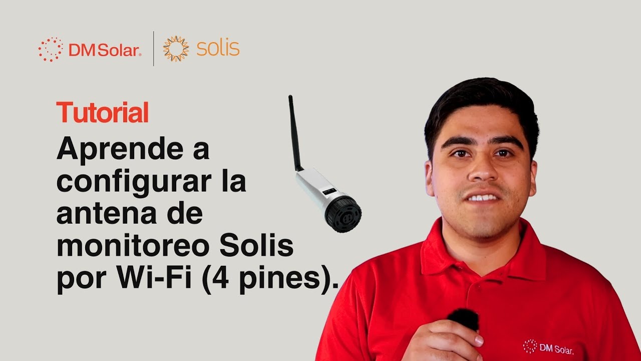 Configura la antena de monitoreo #Solis por Wi-Fi (4 pines) #DMSolar