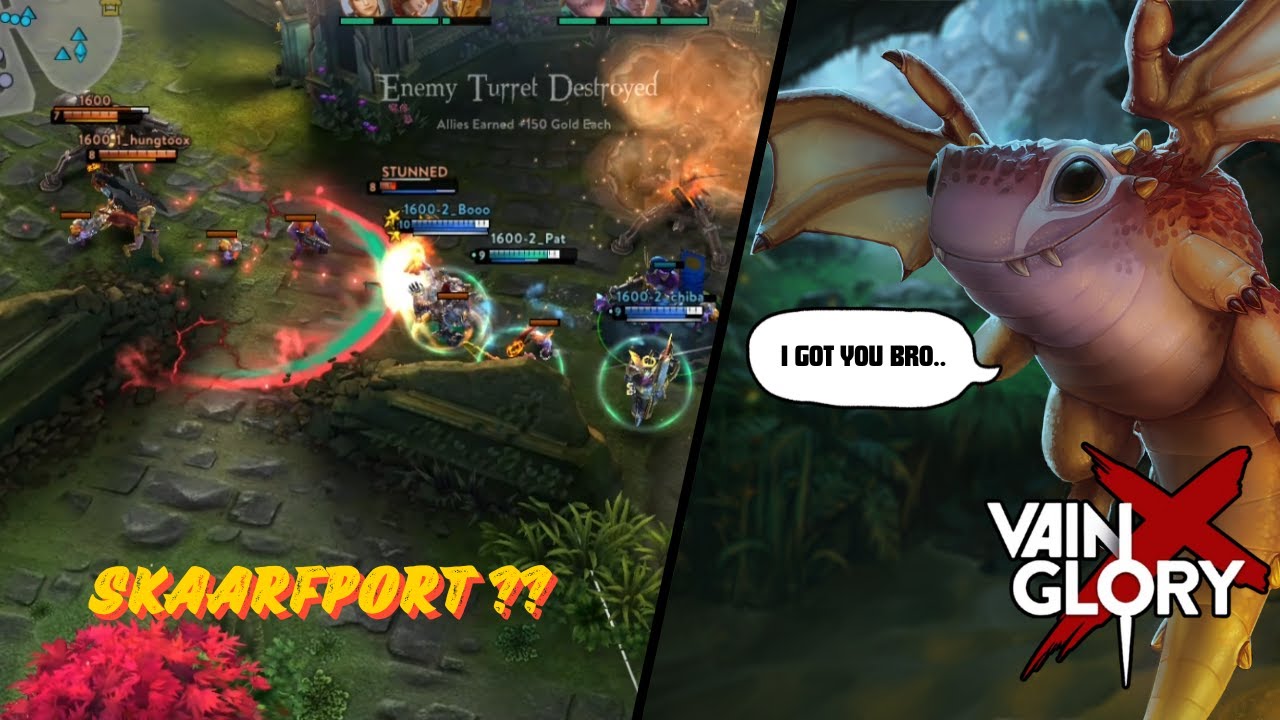 S in Skaarf’s Name Means Support!! | SP Skaarf | Vainglory PC 3v3 Gameplay