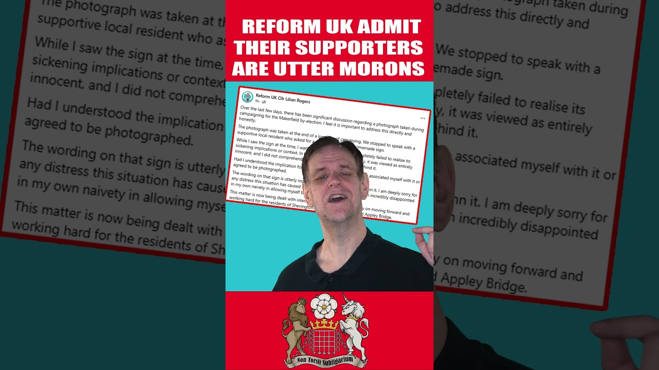 Reform UK признали ложь о баннере с Джимми Сэвилом #reformuk #farage #shorts
