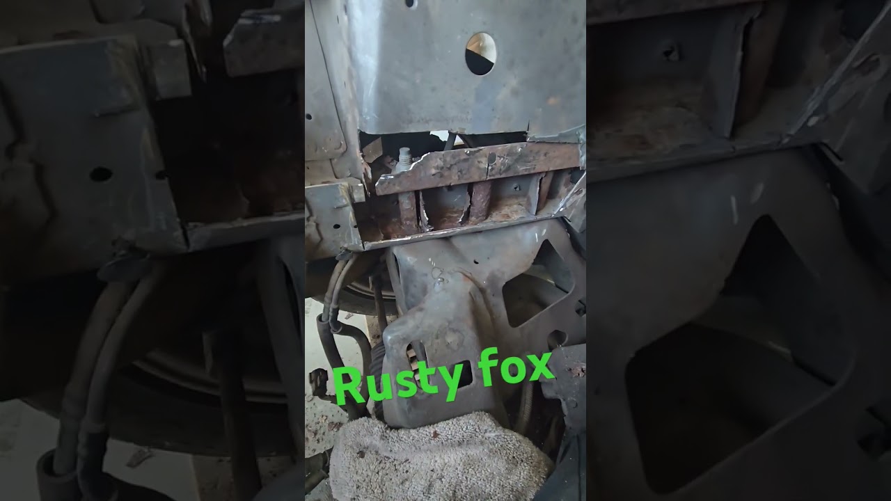rust repair on foxbody shock towers #automobile #ford #fordperformance #mustang #autorebuild