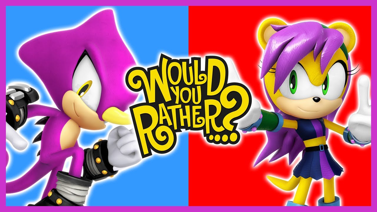 (APRIL FOOLS) Espio & Mina Play Would You Rather!