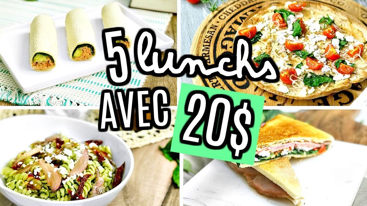 FAIRE 5 LUNCHS AVEC SEULEMENT 20$