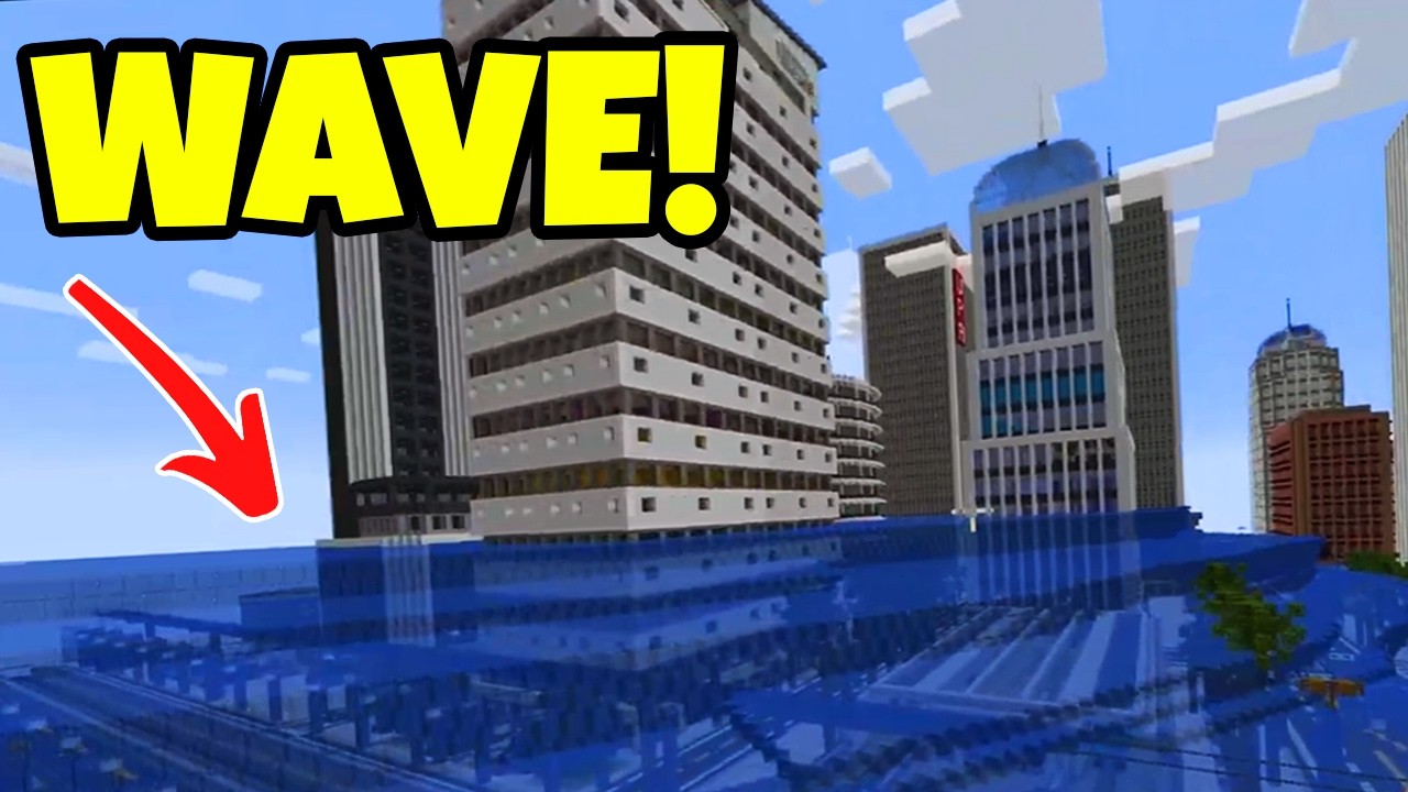 Город Minecraft РАЗРУШЕН МЕГАЦУНАМИ! (Реалистичный игровой процесс)