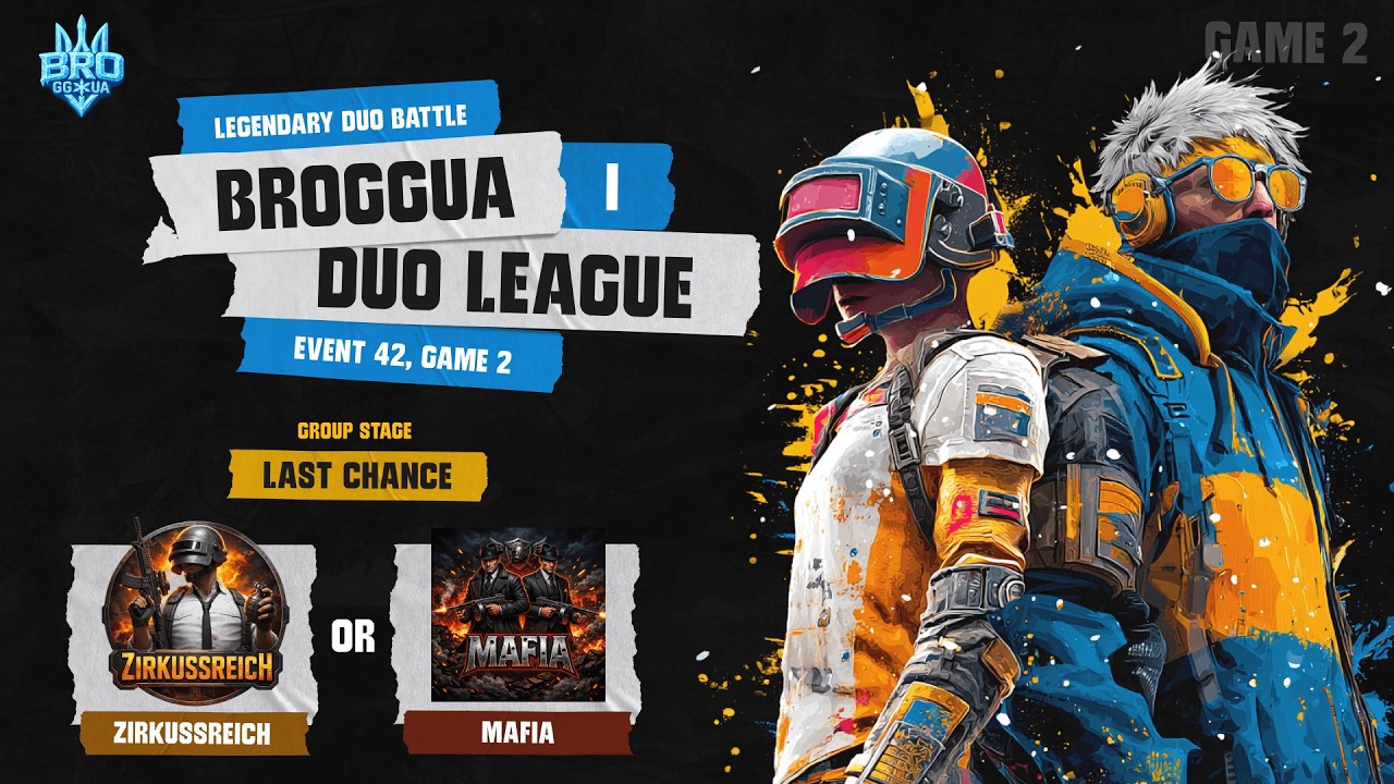 🔥 PUBG DUO LEAGUE: Last Chance | Miramar | Гра 2 | Український турнір | BrozoraTV & Artik | BROGGUA