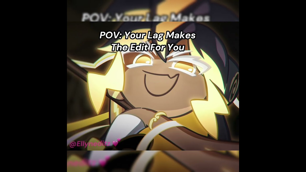 LAG IS SUCH A PROFESSIONAL EDITOR 💜 #cookierunkingdom #animation