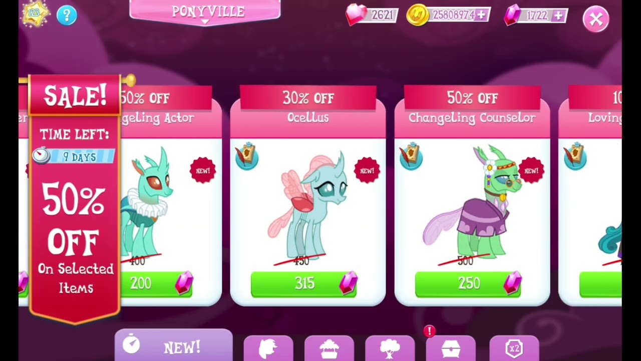 MY LITTLE PONY: Magic Princess app game (Part 101) - Changeling History