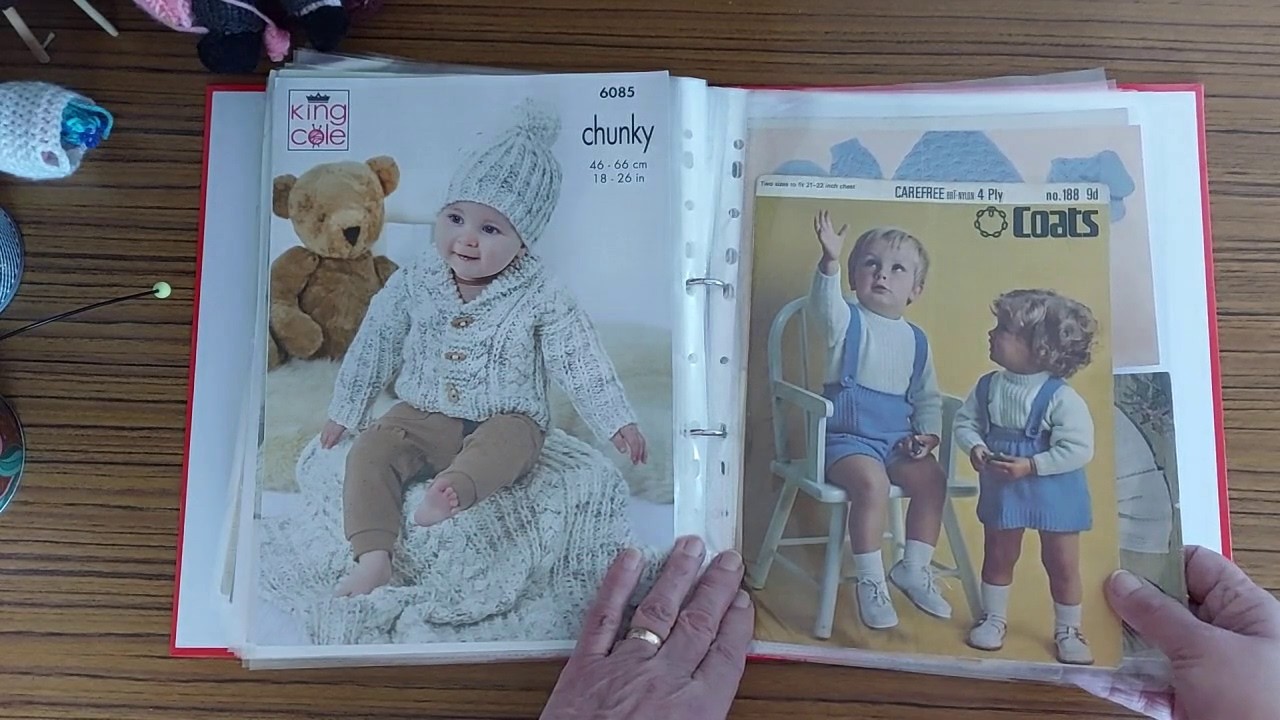 #130  Knitting Pattern Folder #1, Sheila's Just Knitting
